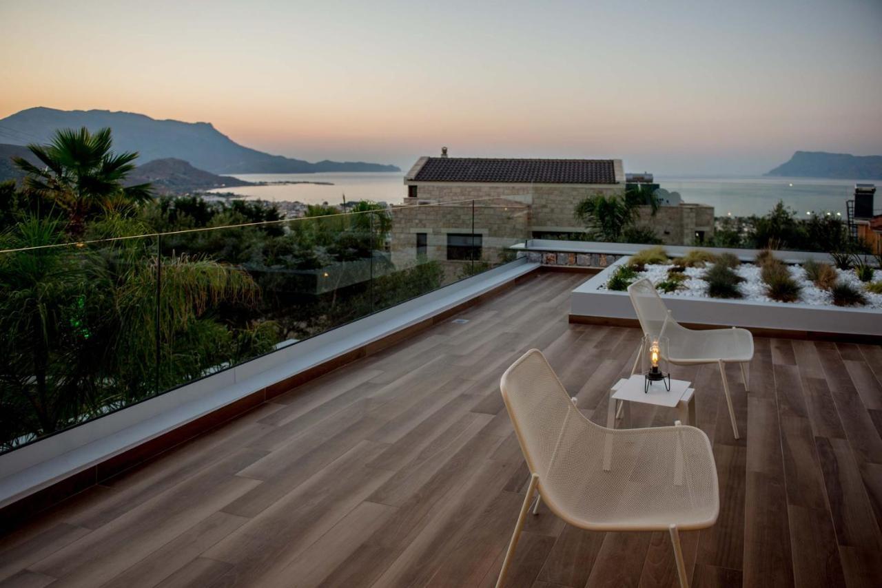 Villa Lydia I Superb Views, Two Pools, Next To The City Kissamos Exterior photo